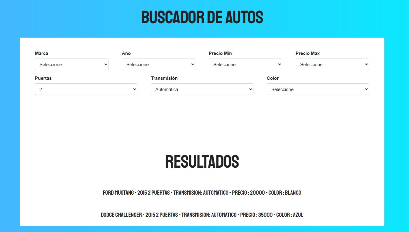 Buscador de Autos